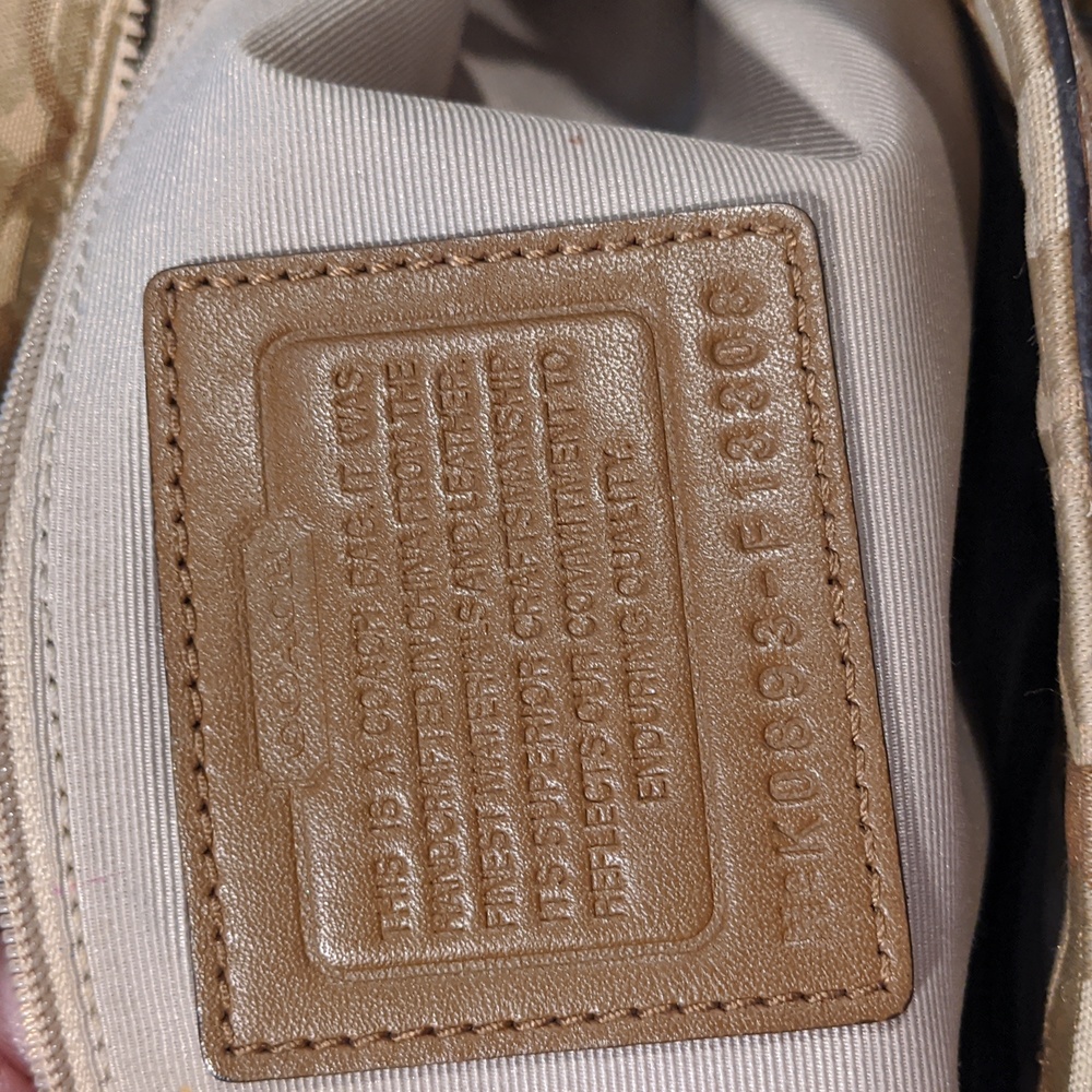 Coach Tan and Brown Tote Bag - Picture 6 of 11